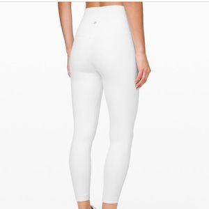 white lululemon align leggings 25”!!